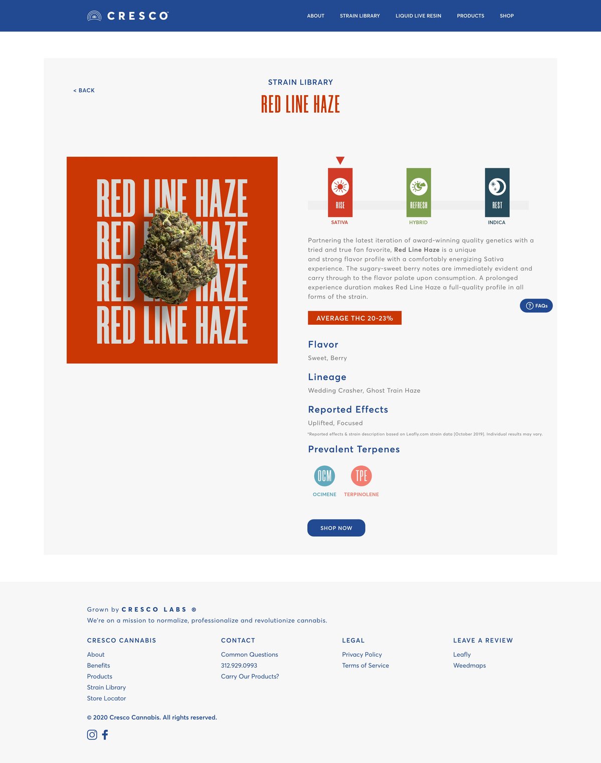 cresco cannabis — website design 3