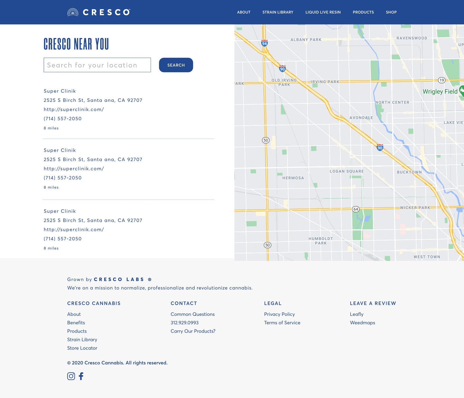 cresco cannabis — website design 4