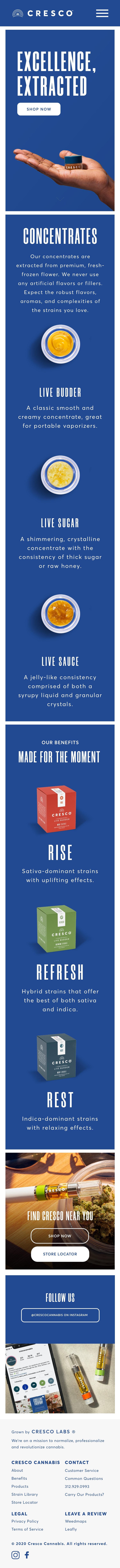 cresco cannabis — website design 5