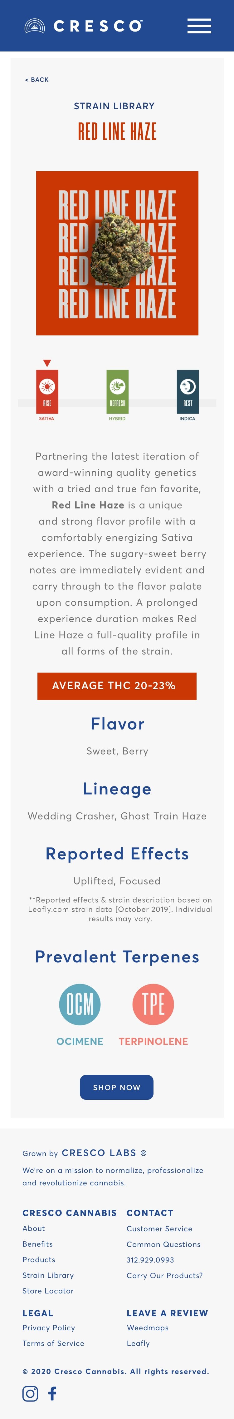 cresco cannabis — website design 6