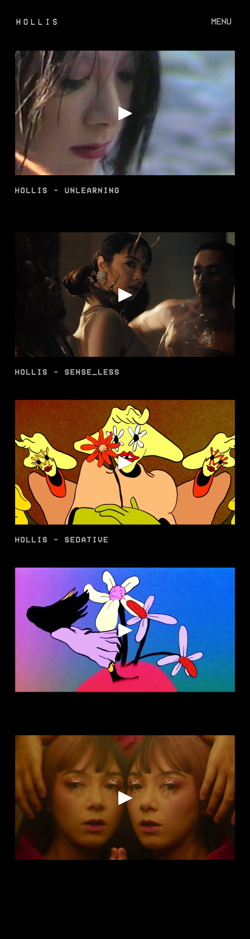Mobile interface 3 for HOLLIS — Artist Website